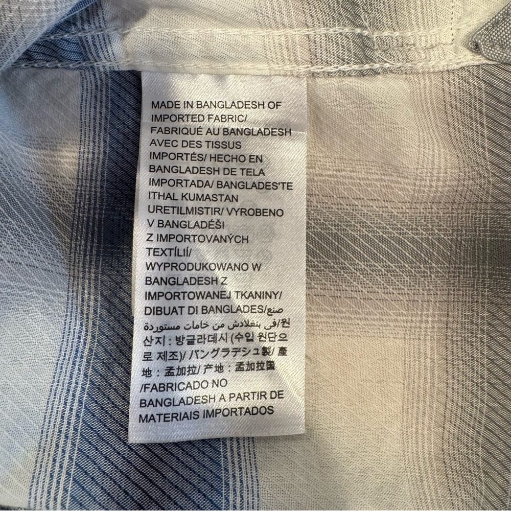 Calvin Klein Jeans. Blue and White‎ plaid Men’s Shirt. Size Small - Picture 3 of 11